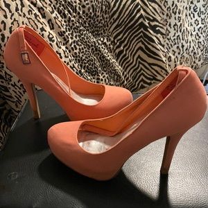 6” heels with ankle strap